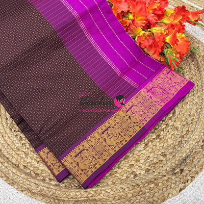 Semi Silk Cotton Saree | Lakshadeepam |VVSSC009