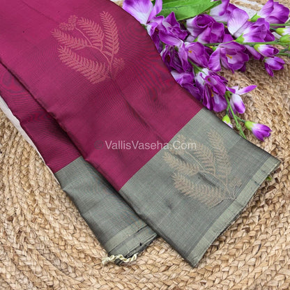 Half Mix - Pure Soft Silk Saree - VVPSS054