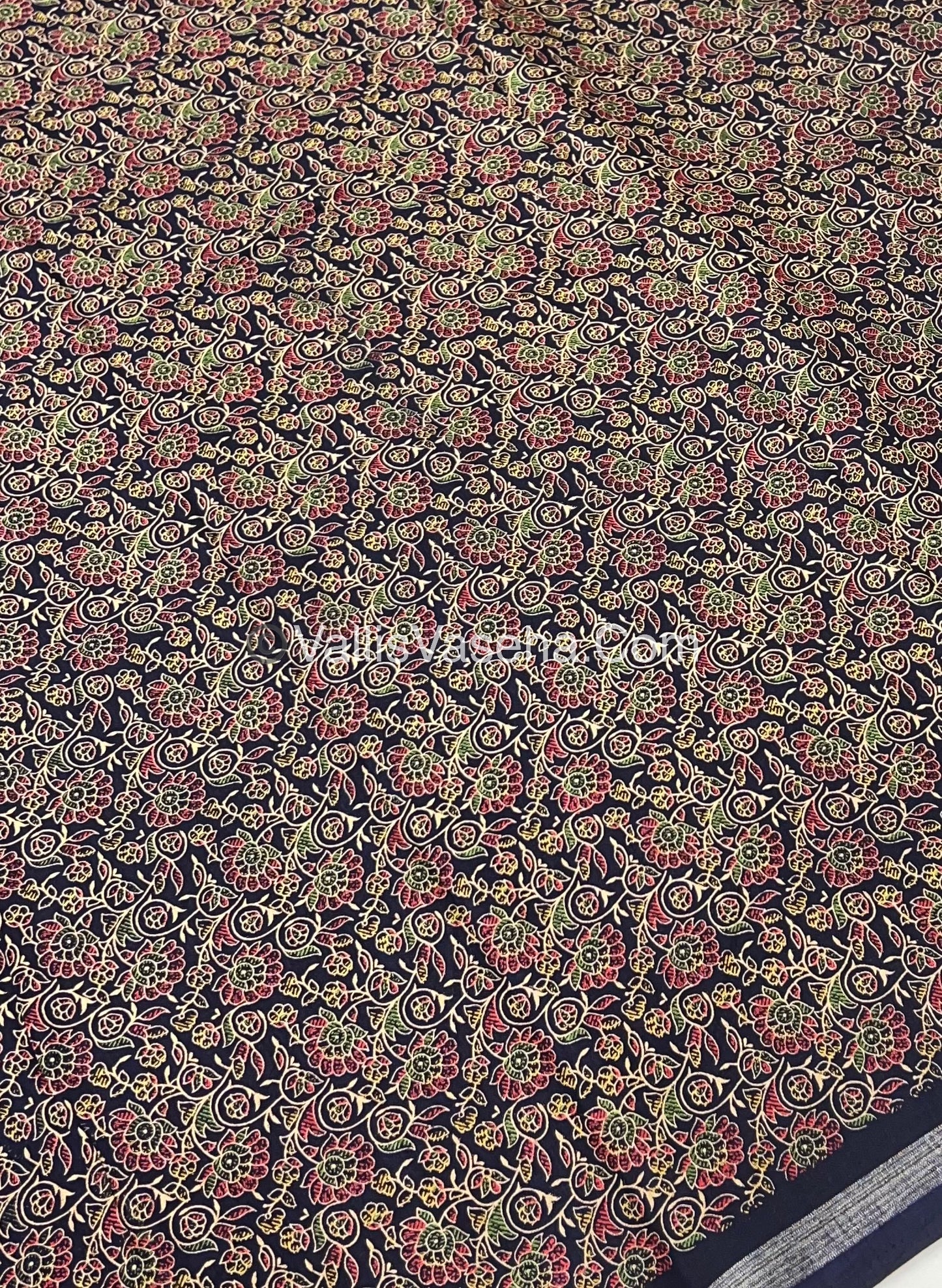 Casual Wear - Fancy Mixed Cotton - Navy Blue Shade - VVFMC001