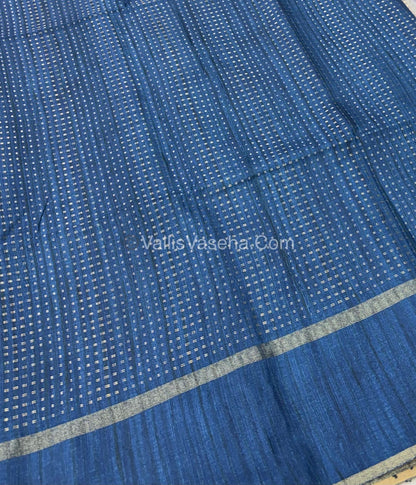 Semi Tussar Silk - Vairavoosi Design - Multi colour - VVSTS038