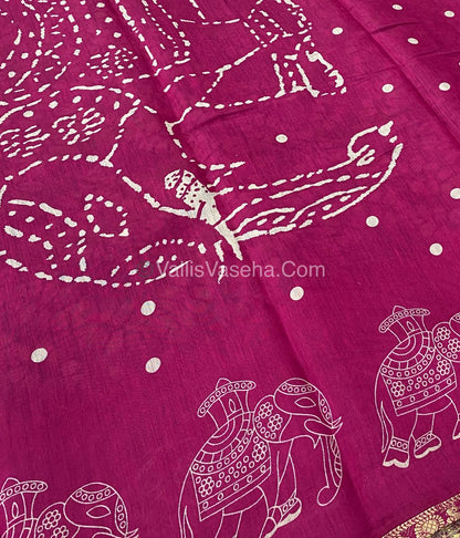Mangalgiri Silk - Shibori Prints - VVMS002