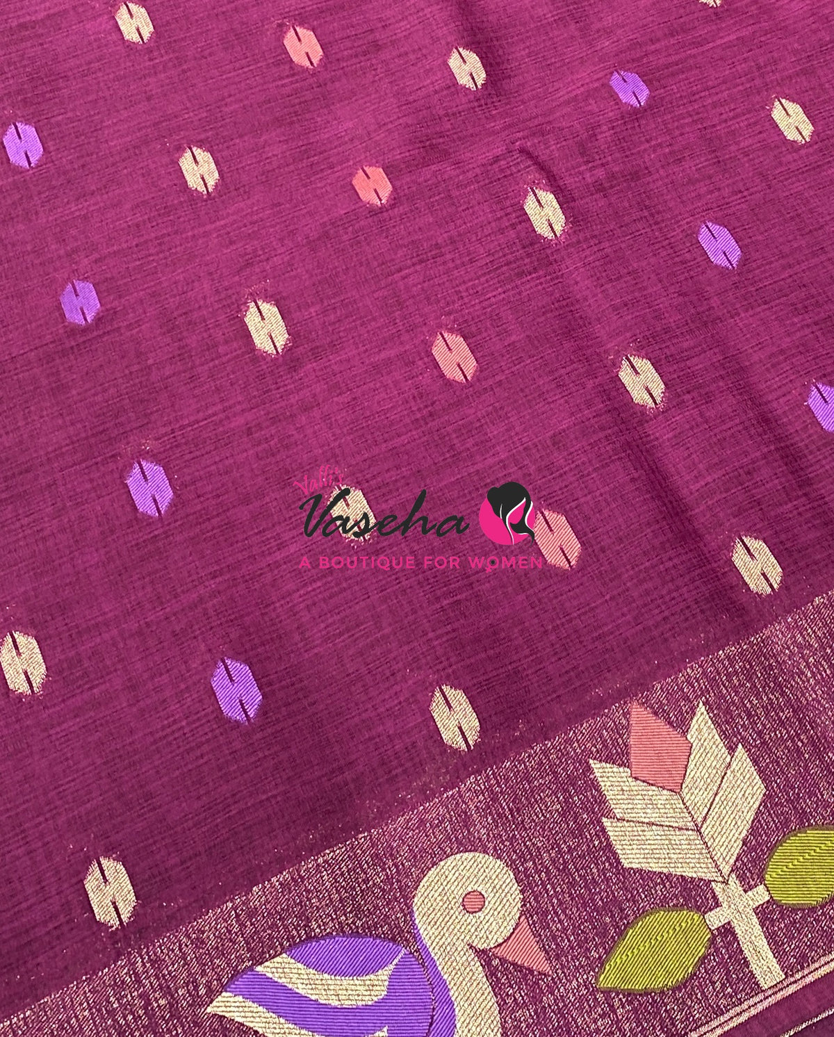 Banarasi - Heritage Meenakari Silk - Wine Shade - VVBHS014