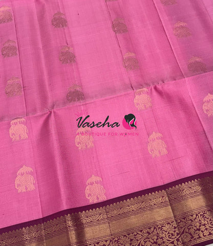Pure Soft Silk Saree - Kanchi Border - VVPSS033