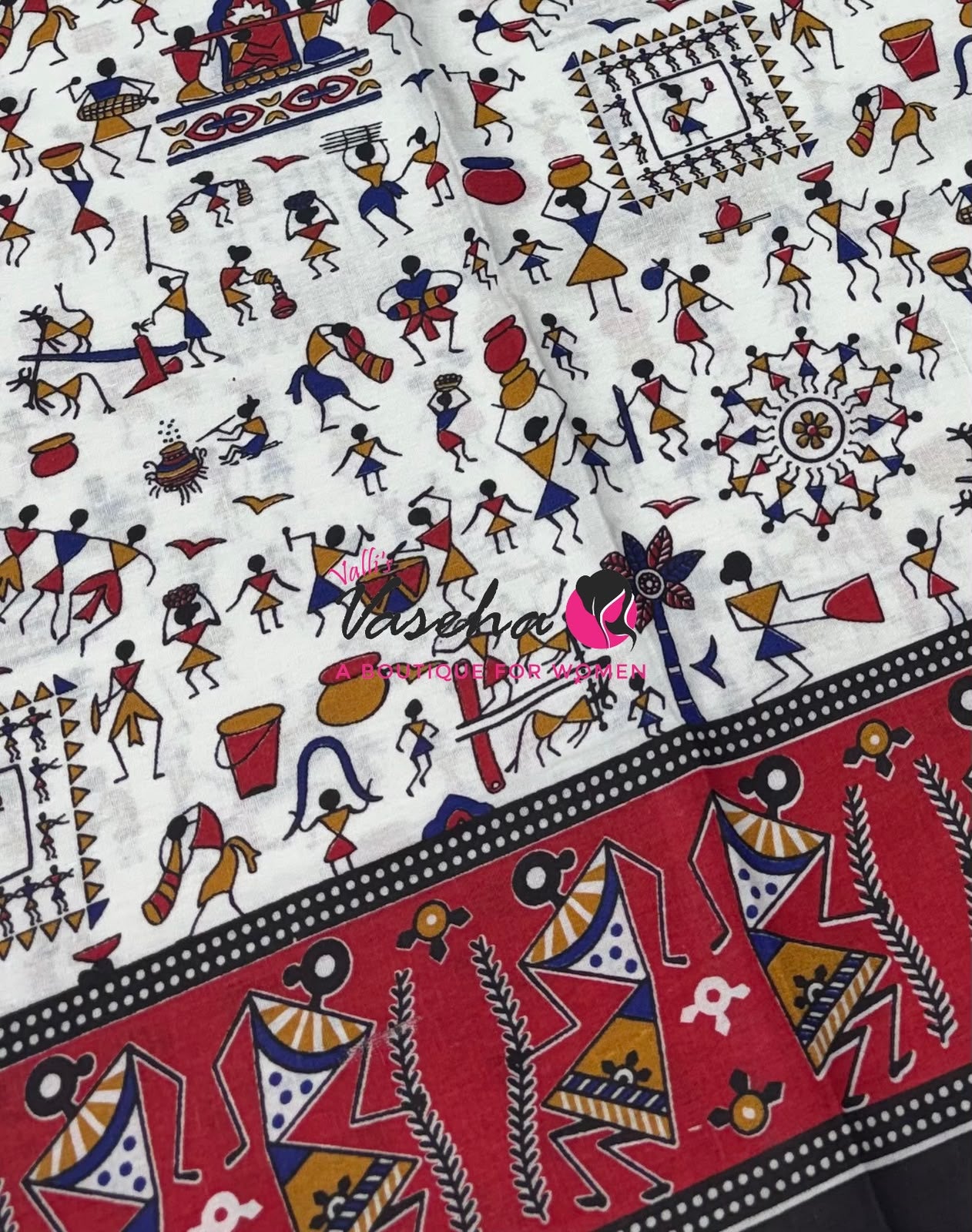 Budget Friendly Sarees - Casual Wear Sarees - Khadi Cotton Sarees - VVKCS028