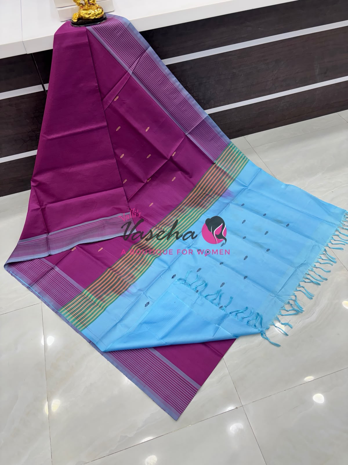 Vazhai Pattu Saree / Banana Pith - With Blouse - VVVPS002