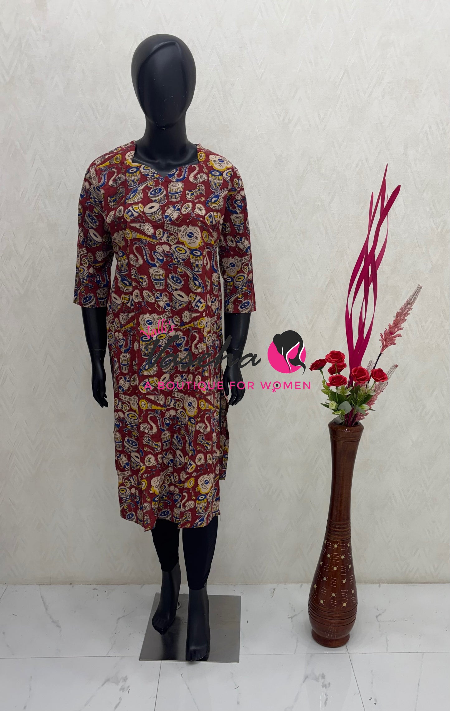 Ready Made - Kalamkari Kurti - VVRKK003
