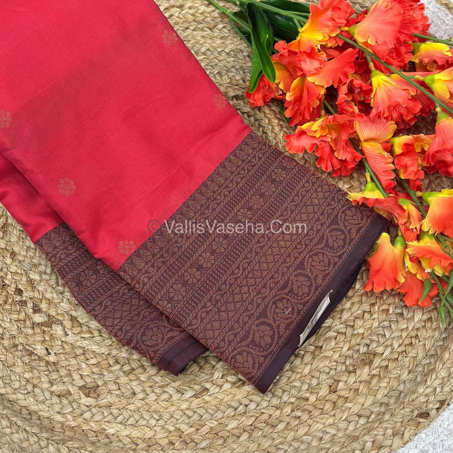 40% less - Offer Saree - Semi Soft Silk  Saree - VVDS006