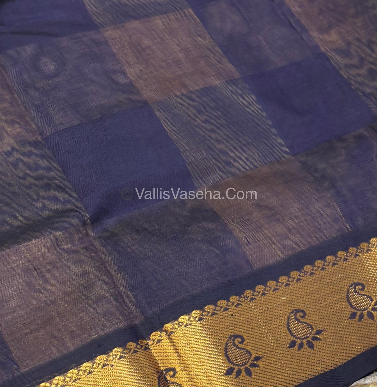 Pure Silk Cotton Saree - Pazhum Pazhamum Checks Design - VVPPSC02
