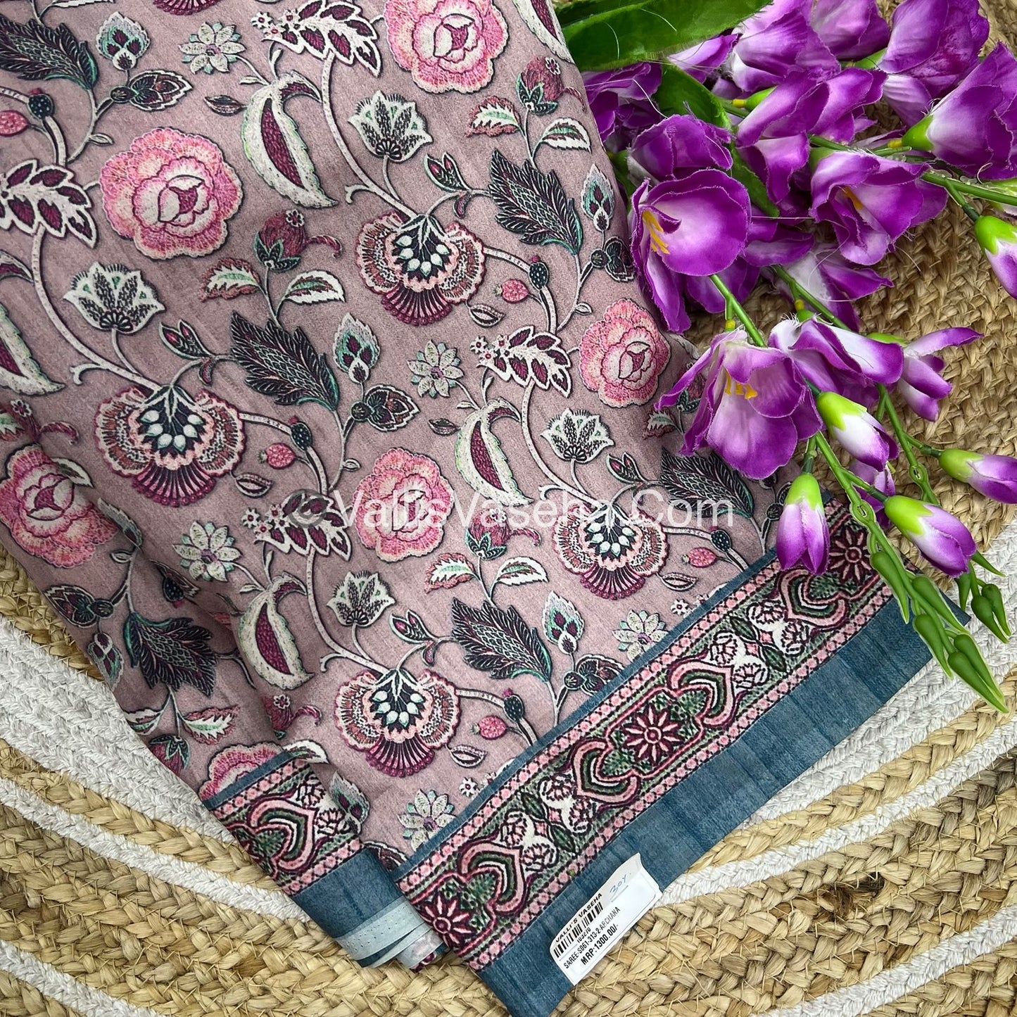 40% less - Offer Saree - Chanderi Mixed Saree - VVDS007