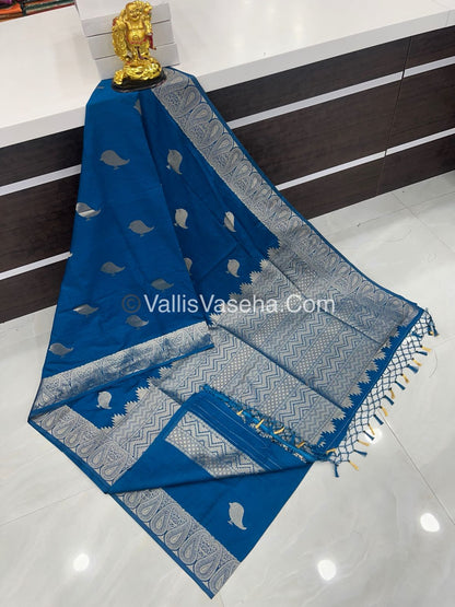 Banarasi - Heritage Silk - Semi Kathan Silk - Ramar Blue Shade - VVBHS005