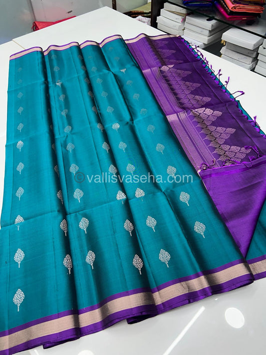 Pure Soft Silk Saree -Half Gold Zari Border - VVPSS032