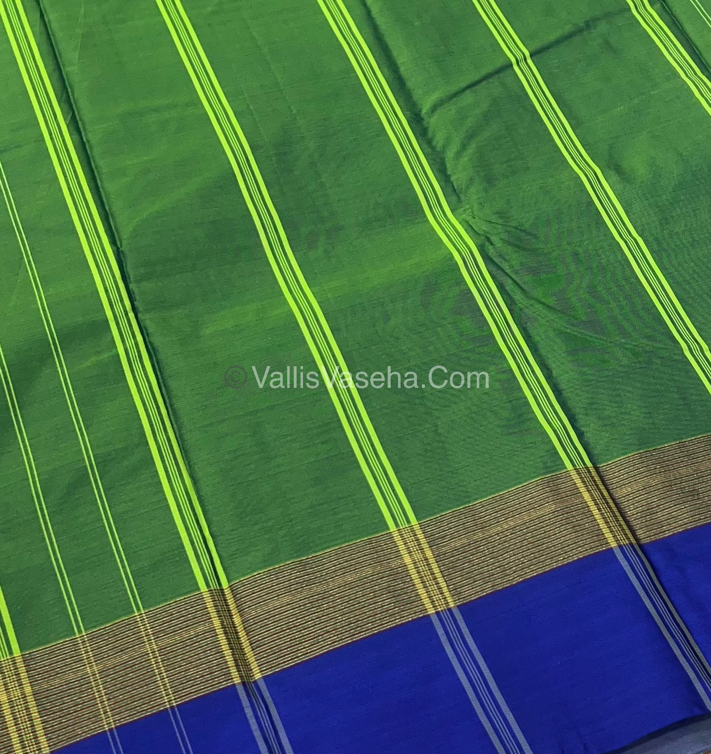 Semi Silk Saree - Plus Design Style - Contrast Pallu & Blouse or Running Pallu & Blouse - VVSS004