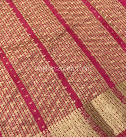 Semi Tussar Silk  - Pink Shade  - VVSTS015