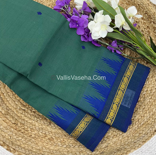 Kanchi Cotton Saree - Butta Design - VVKCS008
