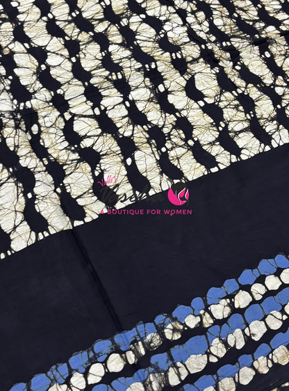 Pure Soft Mul Mul Cotton Sarees - Hand Block Prints - VVMMC009