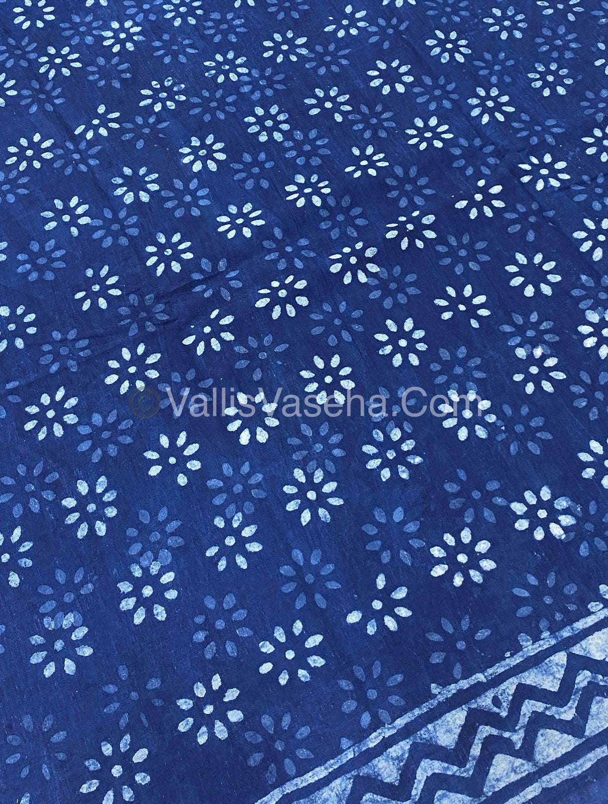Pure Soft Mul Mul Cotton Sarees - Hand Block Prints - VVMMC003