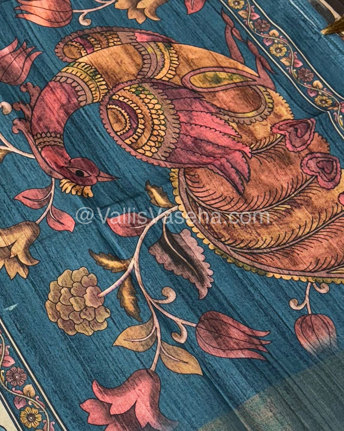 Art Silk / Semi Gicha Tussar Saree  - VVSGT003