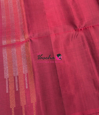 Pure Soft Silk Saree  -  Maroon Shade - VVPSS129