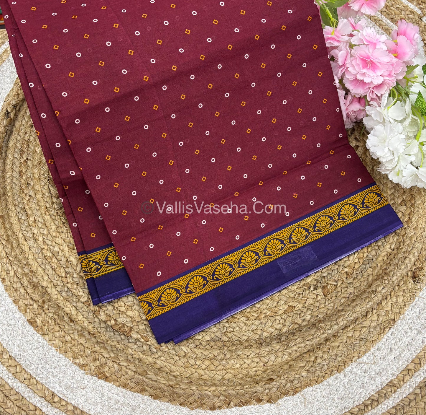 Pure Cotton Voile Saree | VVPVC005