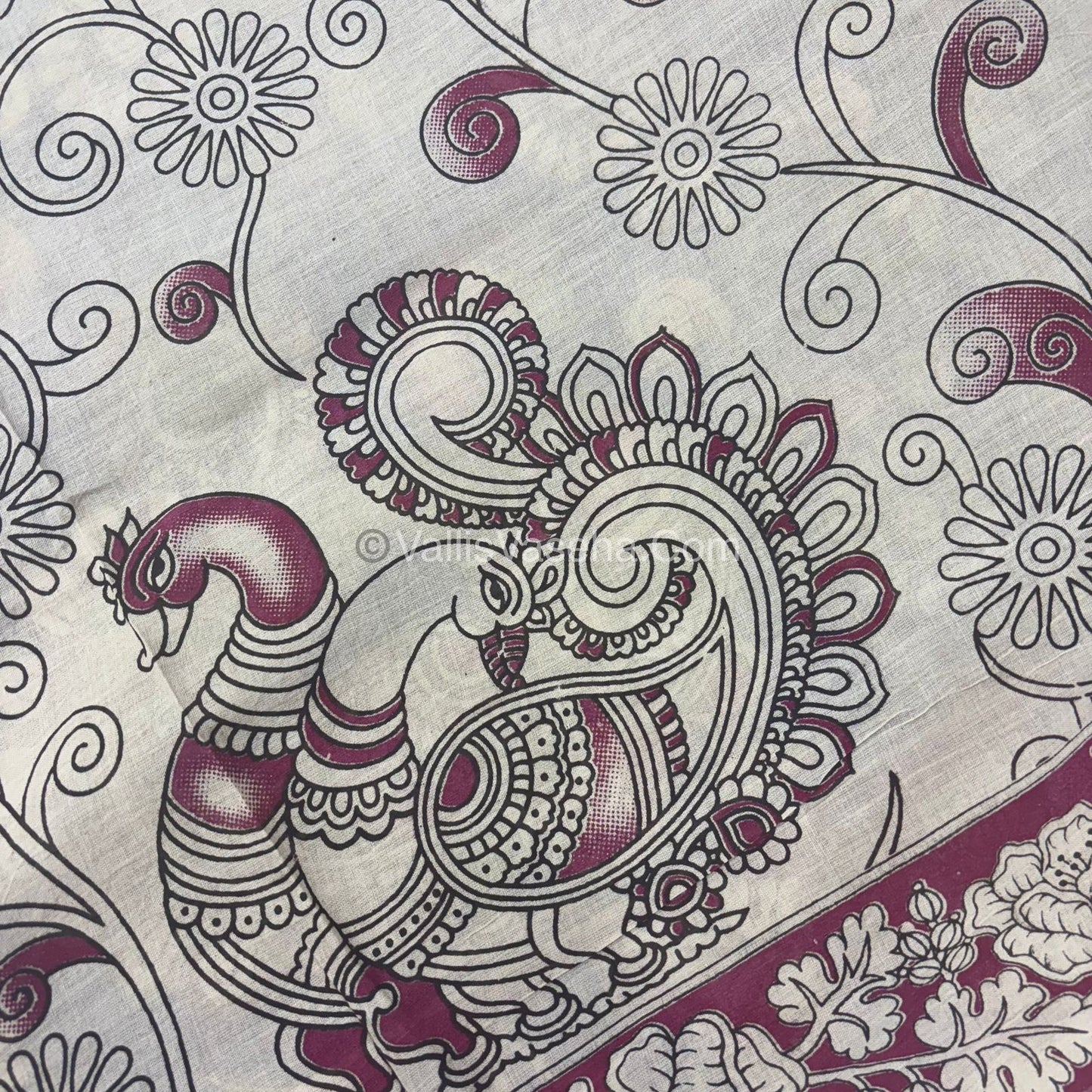 Pure Kalamkari Cotton Saree - VVPKC002