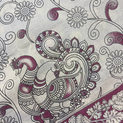 Pure Kalamkari Cotton Saree - VVPKC002