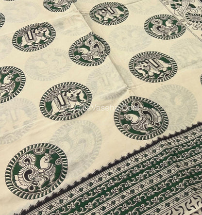 Pure Kalamkari Cotton Saree - VVPKC002