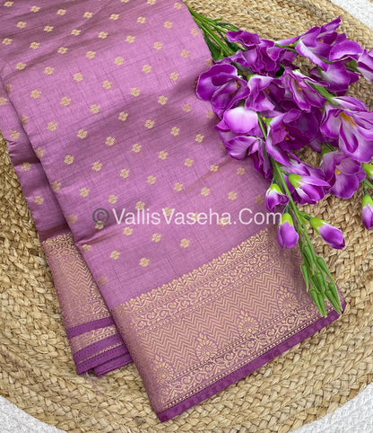 Semi Tussar Silk  - Onion Pink Shade  - VVSTS015