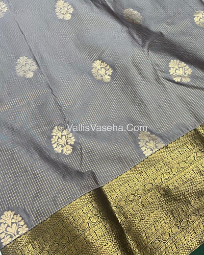 Semi Kanchipuram  Silk - Vairavoosi Pattern  - VVSKS001