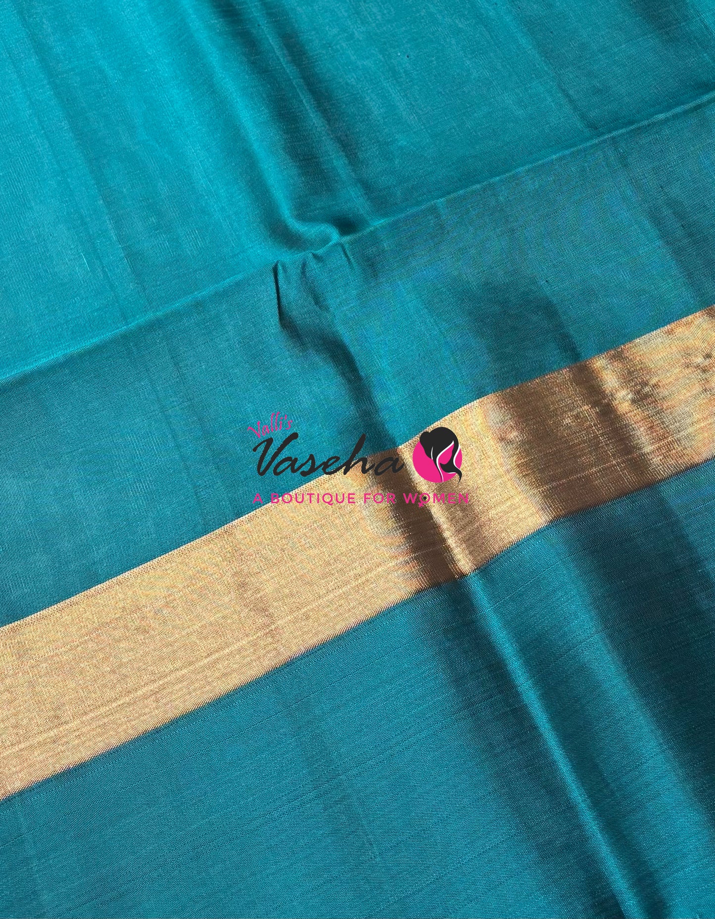 Half Mixed Soft Silk Saree - Grey & Blue - VVPSS028