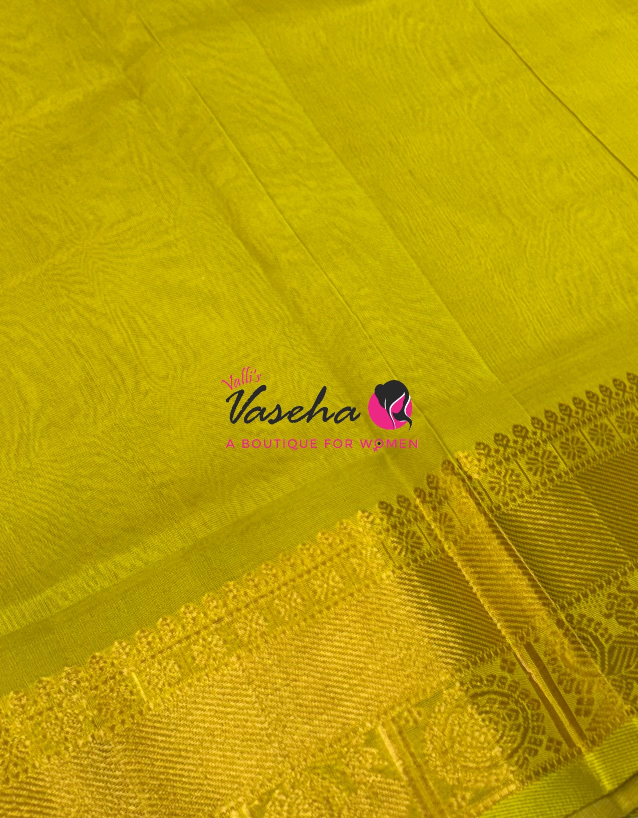Pure Silk Cotton Saree - Mayil & Chakkaram Design - Light Grey With Yellow Shade - VVMC001