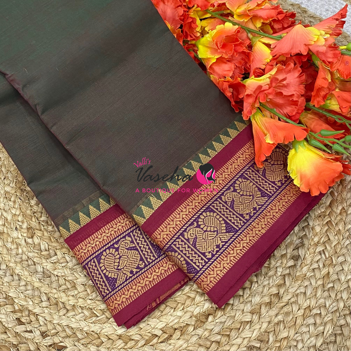 Chettinadu Cotton Saree - VVCCS003