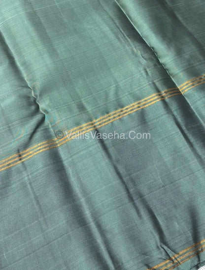 Half Mix - Pure Soft Silk Saree - Long Retta Petta Border with Butta - VVPSS076