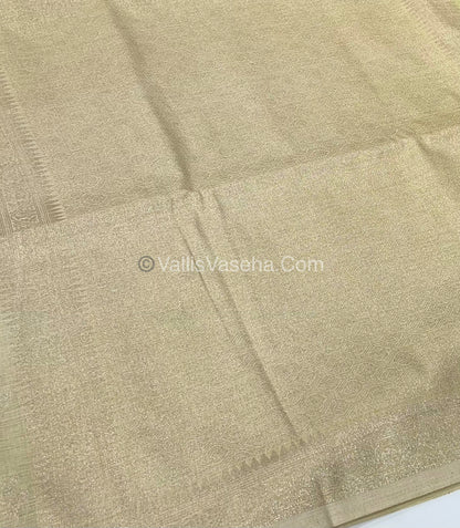 Banarasi - Heritage Silk - Semi Kathan Silk - Cream Shade - VVBHS003