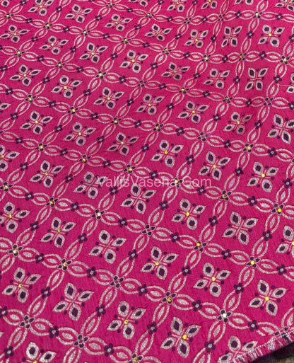 50% less - Offer Saree - Grape Silk Saree - VVDS003