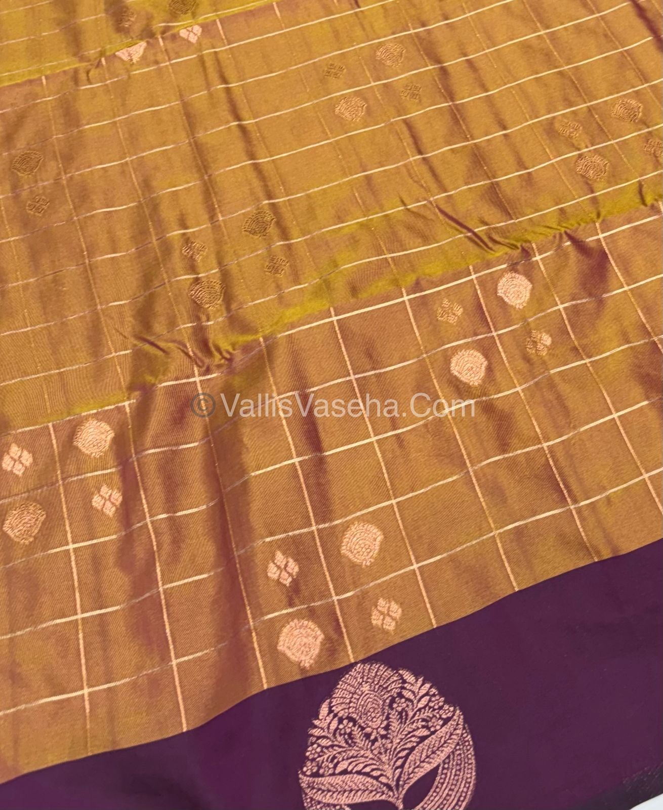 Semi Soft Silk - Dual Tone Shade With  Light Mustard Combo -VVSSS028