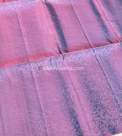 Pure Soft Silk Saree - Turquoise Green & Purplish Pink Combo - VVPSS042