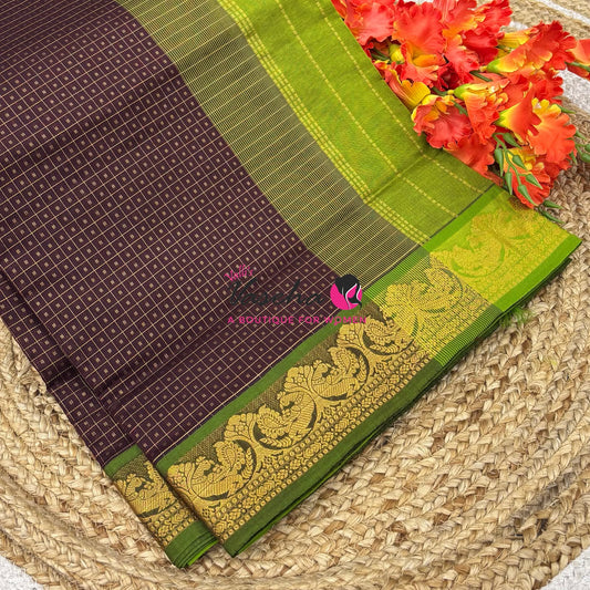 Semi Silk Cotton Saree | Lakshadeepam |VVSSC009