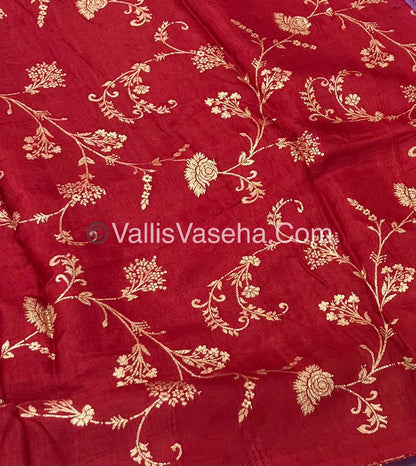 Semi Viscose / Semi Mysore Crepe Silk Variety - Embossed Design - VVSMC002