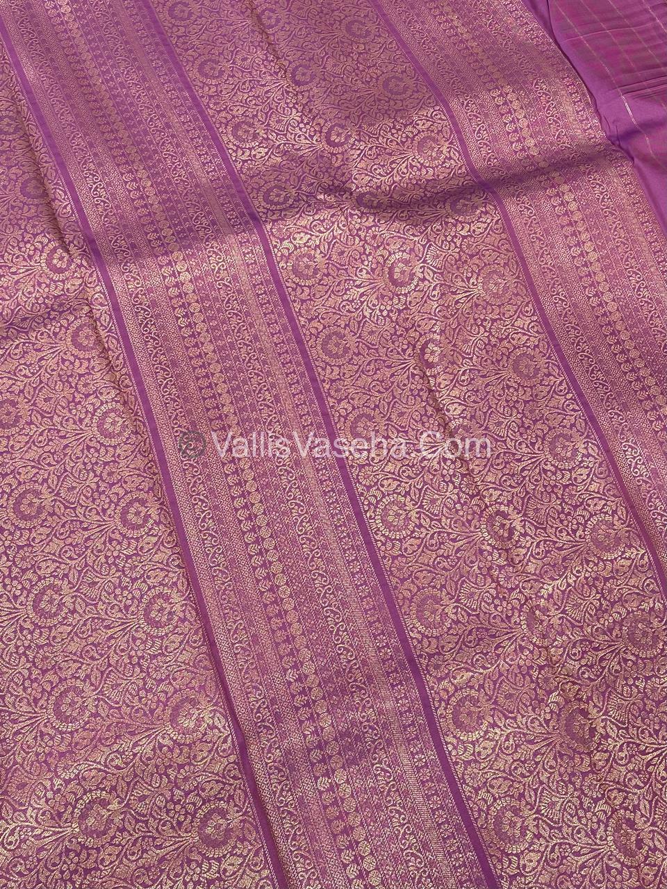 Semi Soft Silk - Border less - Baby Pink Shade -VVSSS034