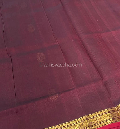 Pure Silk Cotton Saree -Retta  Mayil Design - VVRMS001