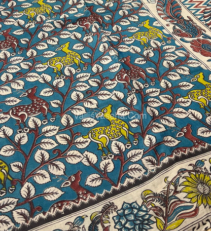 Pure Kalamkari Cotton Saree - VVPKC002