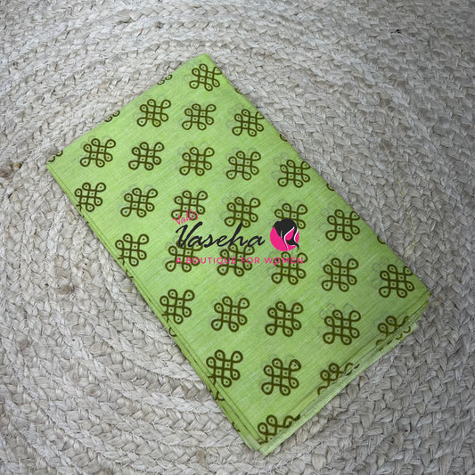 Blouse Bit - Kolam Print - 1 mtr - VVBB001
