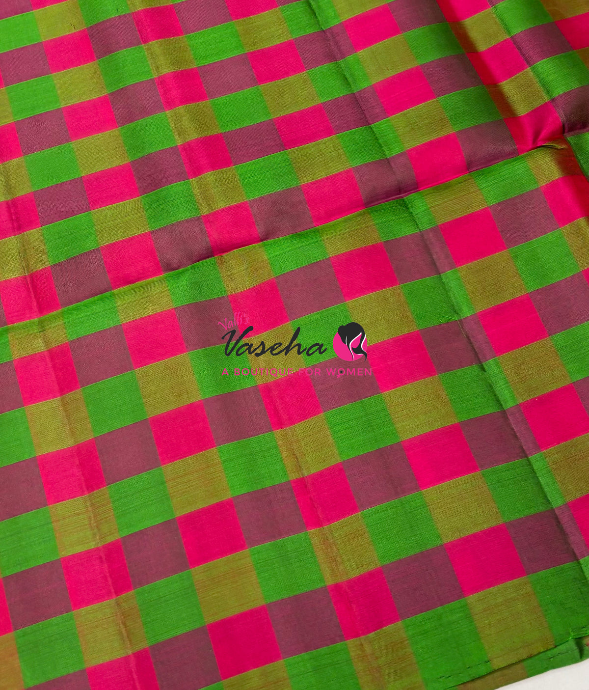 Pure Soft Silk Saree  - Small Pazhum Pazhamum Checks - VVPSS159