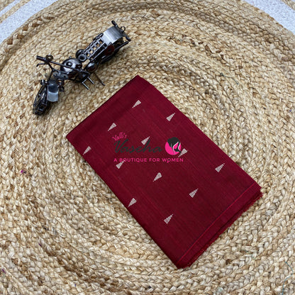 Blouse Bit - Pack Of 10pcs - Assorted-  Light - Semi Raw Silk - Thread Butta - 1 mtr - VVBB006