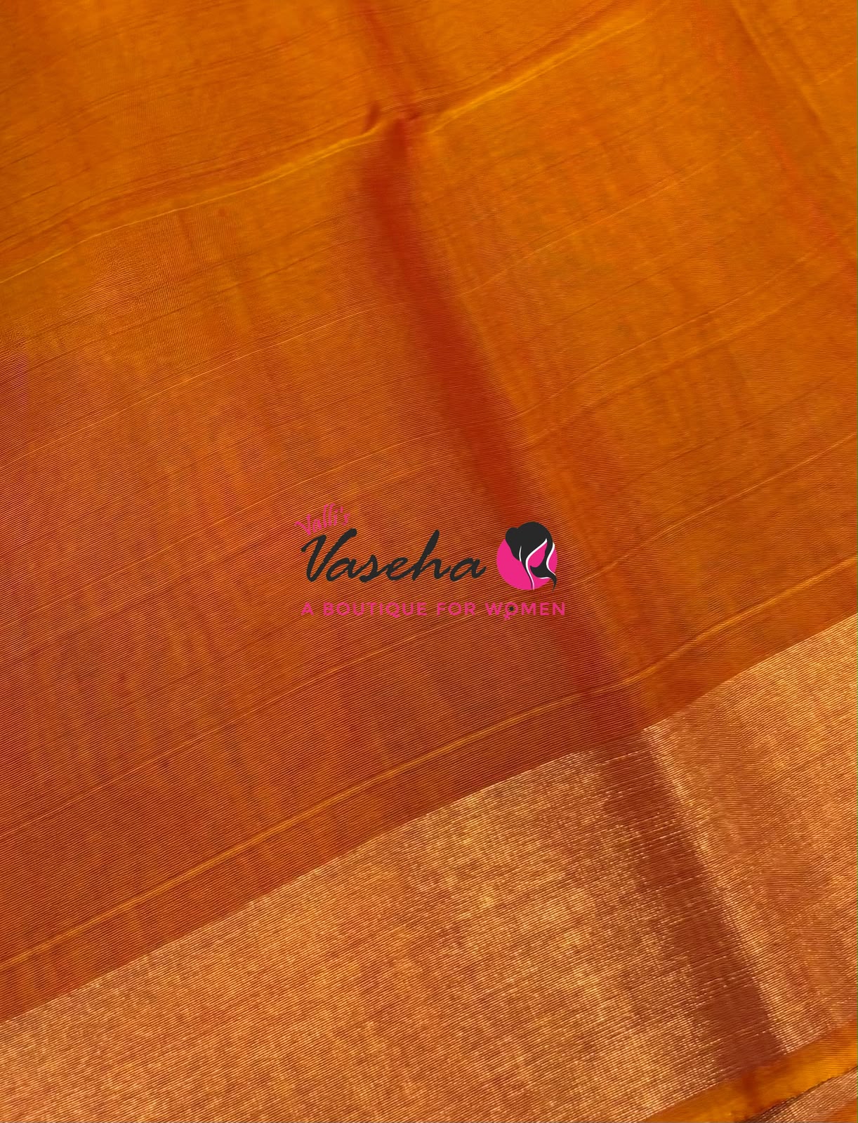 Pochampally Silk Cotton Saree - Blue & Orange Shade - VVPPS001