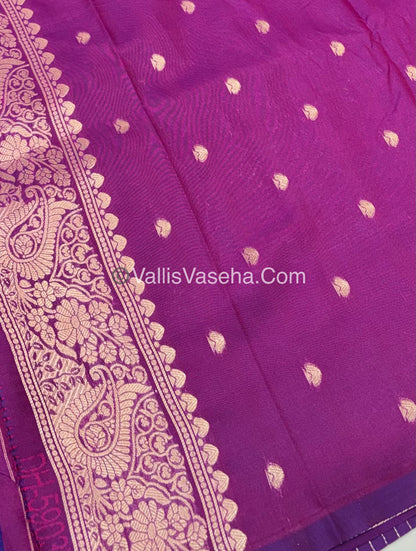 Semi Soft Silk - Purplish Pink  Shade -VVSSS021
