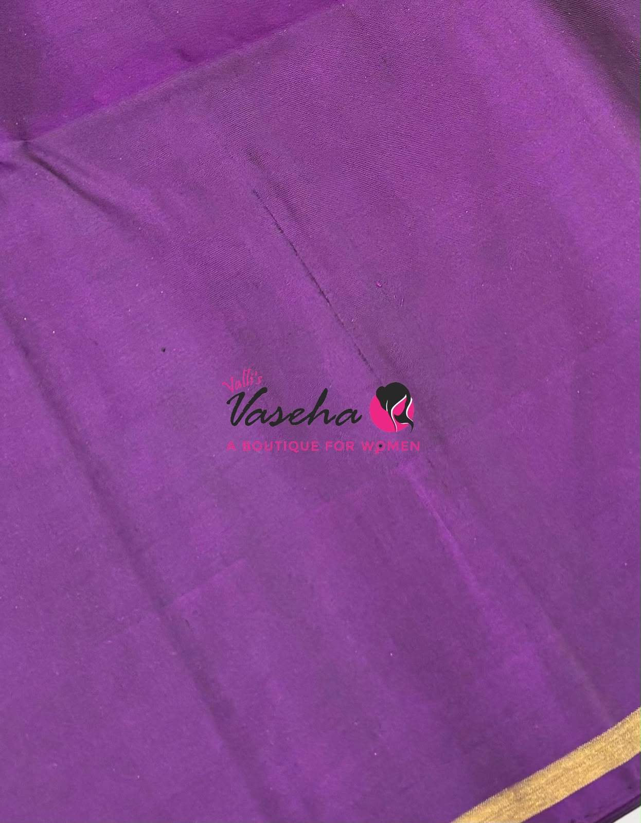 Pure Soft Silk Saree - Pink & Purple - VVPSS091