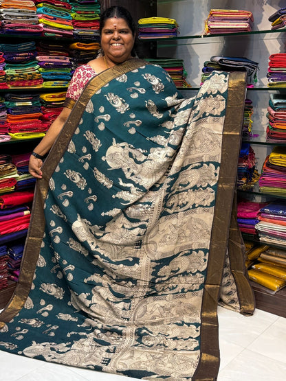 Chennur Silk | Kalamkari Prints | VVCS005