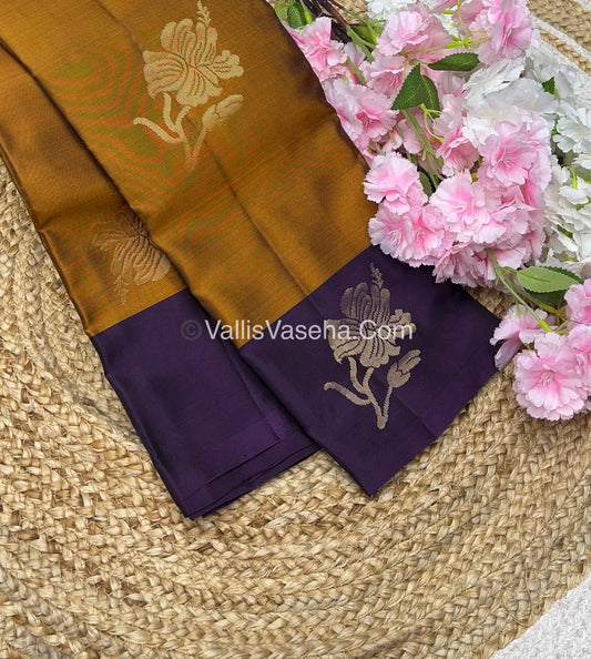 Half Mix - Pure Soft Silk Saree - VVPSS040