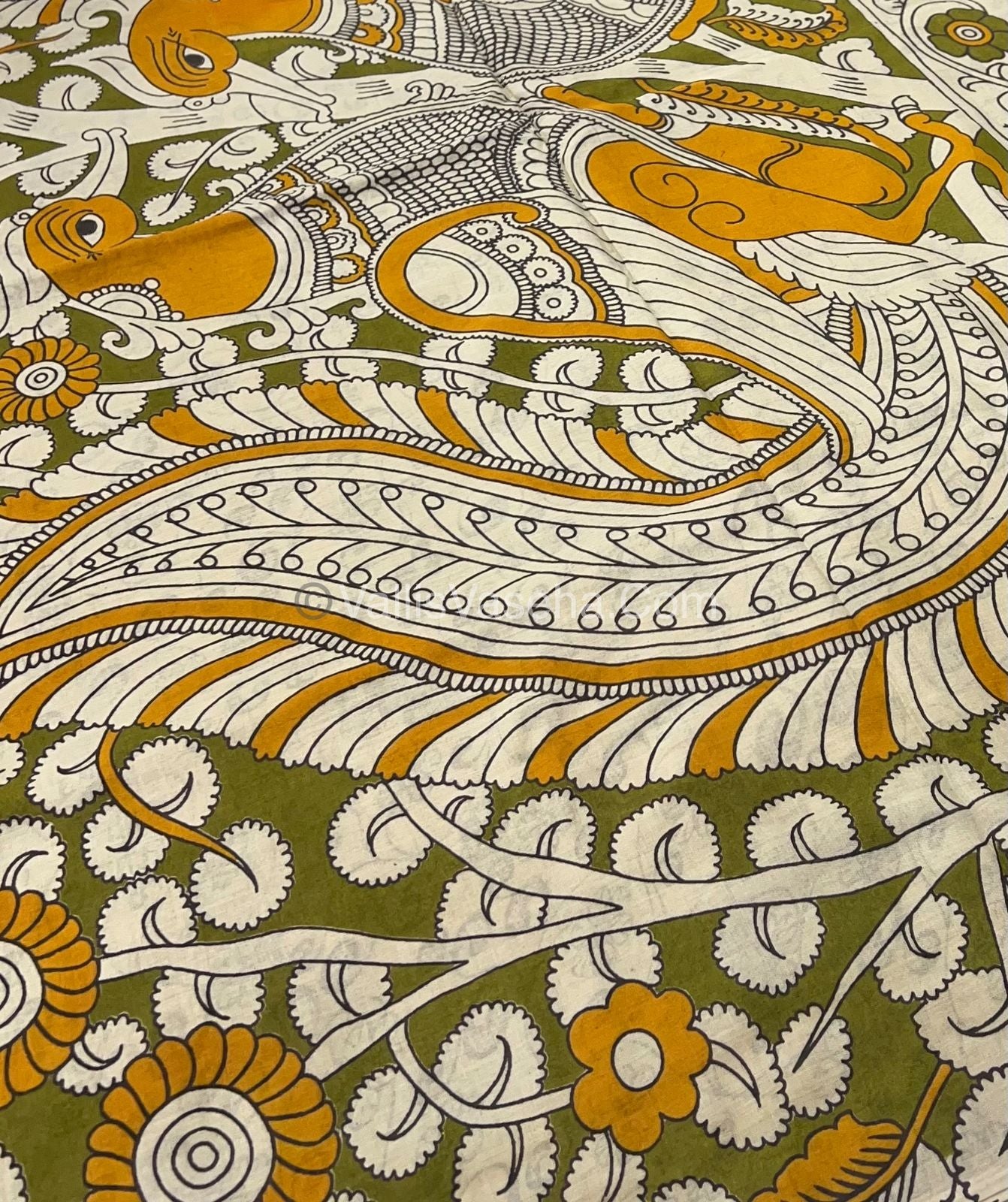 Pure Kalamkari Cotton Saree - VVPKC002